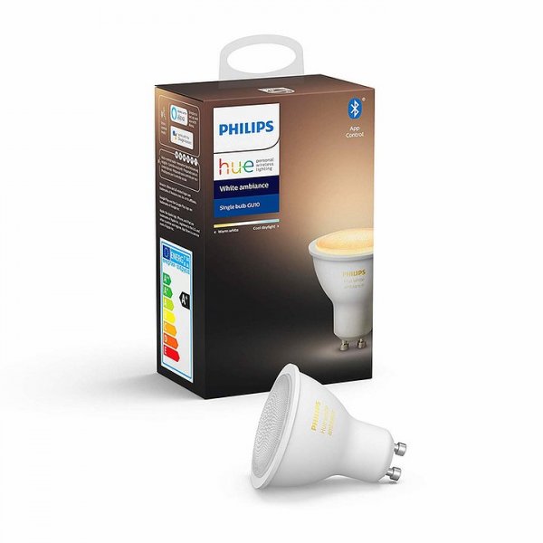 Philips 飛利浦 HUE White Ambiance Bluetooth Bulb Single Pack 5W GU10【香港行貨】