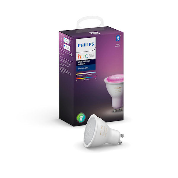 Philips 飛利浦 HUE White and Color Ambiance Bluetooth RGB Bulb Single Pack GU10【香港行貨】