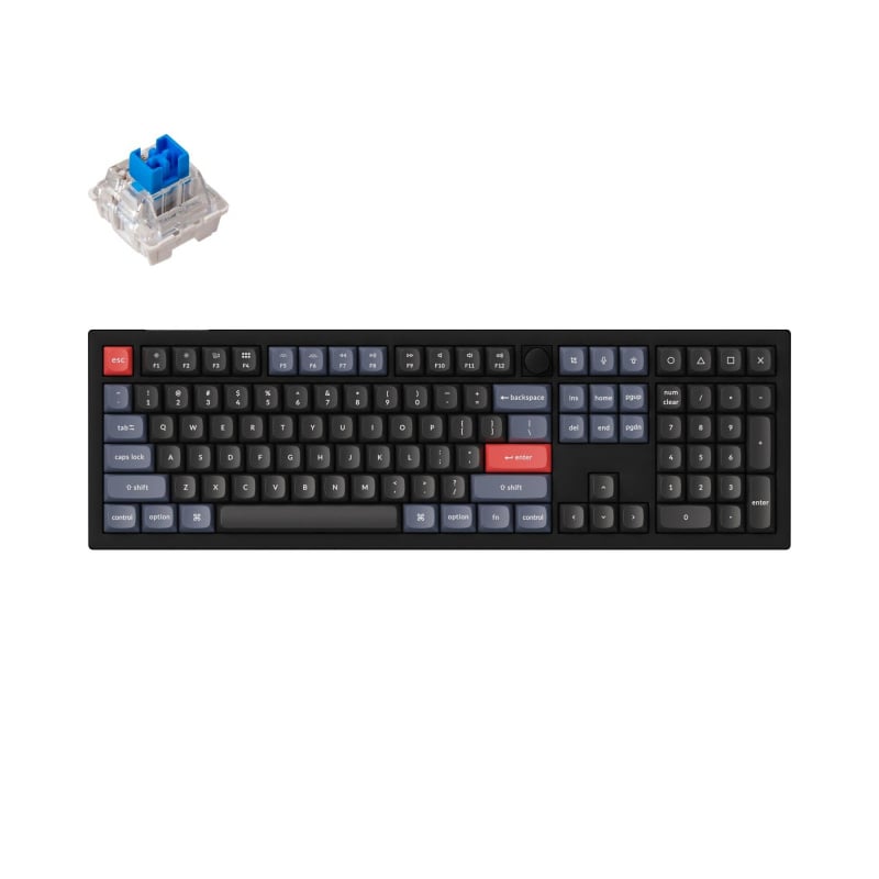 Keychron V6 QMK Custom Mechanical Keyboard Knob 可定制機械鍵盤 (Non-Transparent)【香港行貨】