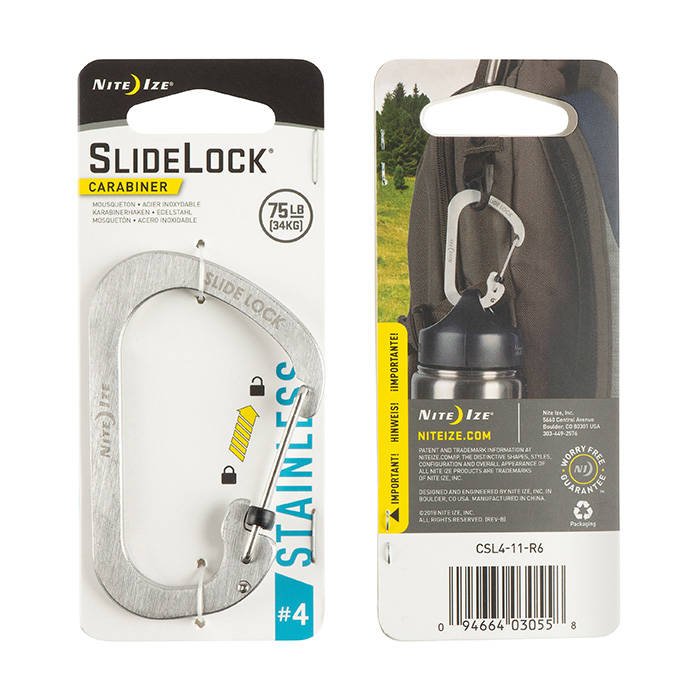 Nite Ize SlideLock® Carabiner Aluminum C字帶鎖鋁扣